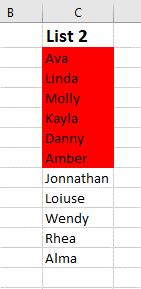 ách so sánh hai tập dữ liệu trong Excel tìm ra sự trùng lặp và khác biệt